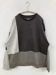 ATELANE スウェット L ブラック 裏起毛 コットン 無地 長袖