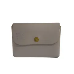 IL BISONTE(イルビゾンテ) カードケース - ライトグレー レザー