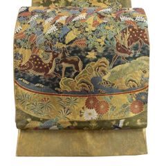 美品】 袋帯 名品 箔屋清兵衛 落款 悠久の美 有栖川文 ヱ霞 箔 刺繍