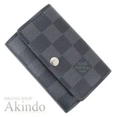 【新品・未使用】ルイヴィトン キーケース 6連 ダミエ・グラフィット ミュルティクレ6 N62662 鍵 黒 ブラック LOUIS VUITTON ビトン キーケース メンズ レディース クール キーホルダー キーリング 鍵入れ ホック式 スマート プレゼント