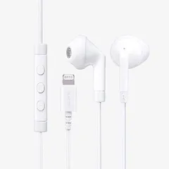 ◆ステレオヘッドホンマイク付セミオープン型Lightning13.6 ホワイト 