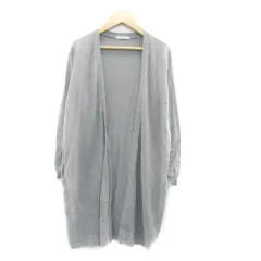 オペークドットクリップ OPAQUE.CLIP ニットカーディガン ロング丈 前開き M グレー /HO53