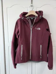 THE NORTH FACE ザノースフェイス レディース ソフトシェル フード ジャケット バーガンディ