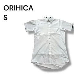 a2191 オリヒカ 半袖 ワイシャツ Sサイズ 37 ボタンダウン ホワイト 白