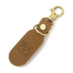 新品 [IL BISONTE (イルビゾンテ)] キーリング キーホルダー レザー 本革 牛革 レディース メンズ ユニセックス オリーブ