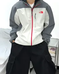 THE NORTH FACE ザノースフェイス グレー ソフトシェル ジャケット XL