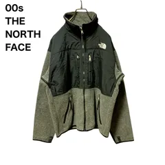 【ロゴ刺繍】00s THE NORTH FACEザノースフェイス　フリース　デナリジャケット　黒グレー　L