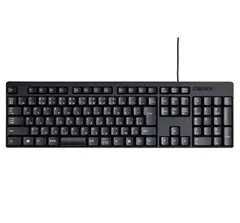 【特価商品】エレコム 有線キーボード メンブレン ブラック TK-FFCM01BK