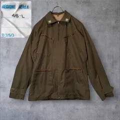 極美品 80s イタリア空軍 実物 AF フィールドジャケット ライナー付 L相当 デッド級 ユーロミリタリー ヴィンテージ 1980s ミントコンディション 星パッチ ウエストシェイプ テーラードシルエット 軍物 46-L 着丈73.5 身幅59