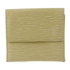 LOUIS VUITTON ルイ ヴィトン ポルトモネ ビエ カルト クレディ 三つ折り財布 M6348A エピレザー ヴァニラ イエロークリーム系 ゴールド金具 Wホック ビトン 