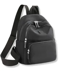 [Ventury] ミニリュック レディース 小さめ 軽量 撥水 通学 通勤 旅行 マザーズバッグ 黒 ナイロン 多収納 シンプル 