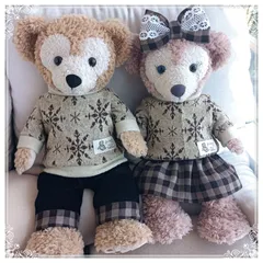 ダッフィー＆シェリーメイ/Sサイズ/ペアコスチューム/雪の結晶