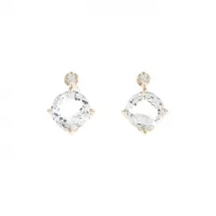 K18PG クオーツ ピアス