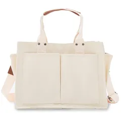 【新品】 [ディー サック] レディース 帆布 キャンバス ミニトートバッグ 肩がけ 手提げ バッグ ホワイト