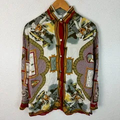 NARA CAMICIE ナラカミーチェ 長袖シャツ 総柄 マルチカラー レディース 古着 レトロ