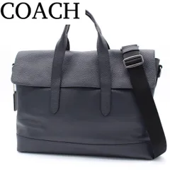 【美品】COACH F75757 ハミルトン2wayビジネスバッグ 紺