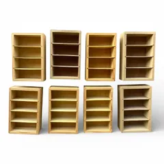 木製4段小物入れx8個セット