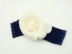 コサージュ　薔薇　白　ブローチ 1383-73