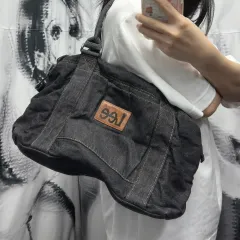 LEE デニム ショルダーバッグ ブラック