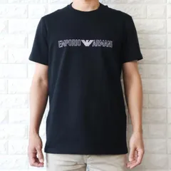 Tシャツ メンズ ロゴT ブラック 黒 エンポリオ アルマーニ コットン 110853 4R566 00020