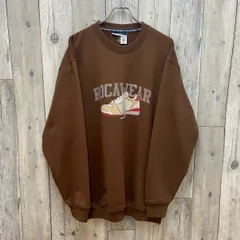 ROCA WEAR ロカウェア ブラウン 厚地 肉厚 裏起毛 スウェット スエット トレーナー メンズ 3XL サイズ