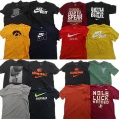 古着卸 まとめ売り ナイキ NIKE 半袖Tシャツ 16枚セット (メンズ M /L ) カレッジ風 スウォッシュ バスケットボール 中古 古着 ND9821