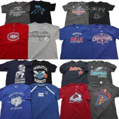 古着卸 まとめ売り プロチーム 半袖Tシャツ 16枚セット (メンズ M ) NFL MLB NHL NBA ヤンキース スティーラーズ 中古 古着 ND9974