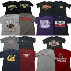 古着卸 まとめ売り チャンピオン 半袖Tシャツ 15枚セット (メンズ S /M ) カレッジ ハーバード ワンポイント ロゴ 中古 古着 ND9961
