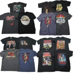 古着卸 まとめ売り 映画・ドラマ 半袖Tシャツ 15枚セット (メンズ M /L ) ギズモ スターウォーズ ストレンジャーシングス 中古 古着 NE0012