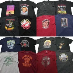 古着卸 まとめ売り 映画・ドラマ 半袖Tシャツ 16枚セット (メンズ 2XL ) ホラー チャッキー ストレンジャーシングス フレンズ 中古 NE0036