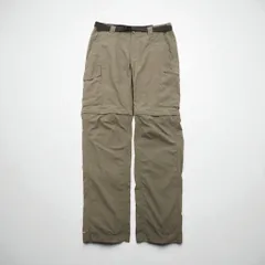 Columbia 2WAY コンバーチブル カーゴパンツ ショートパンツ L オムニシェード OMNI-SHADE 防水 リップストップ Silver Ridge Convertible Pants