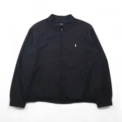 Polo Ralph Lauren スウィングトップ ハリントンジャケット 2XL ブラック チンストラップ スモールポニー刺繡