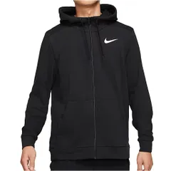 [ナイキ] Dri-FIT フルジップ トレーニングパーカーメンズ M (身長155-176㎝) 国内正規品 CZ6377-010 ブラック 