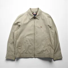 BURBERRY 日本製 スウィングトップ ハリントンジャケット L ベージュ コットン