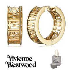 ヴィヴィアンウエストウッド WESTMINSTER ピアス 両耳 ピンクゴールド 
