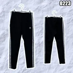 S アディダス Classic ファイヤーバード トラック パンツ オールブラック