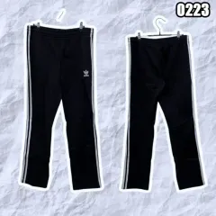 2XL アディダス Classic ファイヤーバード トラック パンツ オールブラック