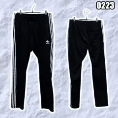 XL アディダス Classic ファイヤーバード トラック パンツ オールブラック