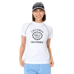 新品 [キャロウェイ] 半袖シャツ モックネックシャツ ストレッチ カレッジテイスト ゴルフ C26134201 レディース