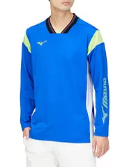 新品 テニスウェア ライトスウェットシャツ 吸汗速乾 62JC2511 ピースブルー×ネオライム×ホワイト XL