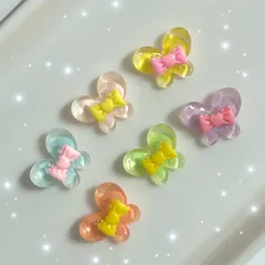 【s155】1セット 6個入り 90円 デコパーツ ホイップデコ ハンドメイド 資材