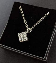 925チェーン付 アクアシルバー ペンス キューブ ペンダント - メルカリ