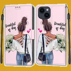 スマホケース 携帯カバー 13 レザー 耐衝撃 13 耐摩擦 全面保護 ケース手帳型 マグネット式 / カード収納 スタンド機能 14 手触りが良い 人気 iPhone 上質 6.1インチ対応 KENHONER バラの蝶