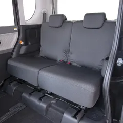 錦産業 トムボーイ （Tomboy） シートカバー ストレッチニット 軽自動車 汎用 後席2枚 ストレッチ ピッタリフィット 丸洗いOK ブラック NN-4540 [ブラック] [軽後席用2枚]