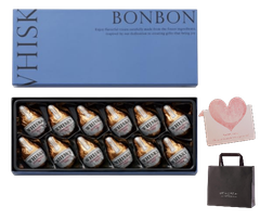 【ギフト】モロゾフ ウイスキーボンボン 12個入 ハート柄ギフトカード＆専用ショッパー付き　MO-4988