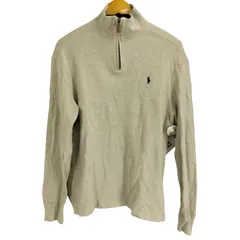 ポロバイラルフローレン Polo by RALPH LAUREN ハーフジップコットンセーター メンズ import：M 