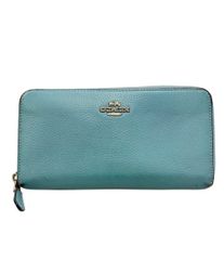 COACH ミントグリーン 長財布 - メルカリ