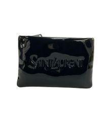 SAINT LAURENT PARIS 長財布 クロコ型押し ブラック - メルカリ