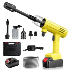 高圧洗浄機 コードレス【超軽量 2026年改良進化モデル 9Mpa】強力噴射 5-in-1多機能ノズル 水道接続不要 高性能バッテリー付属 充電式 自吸式 初心者 ハンディ 高圧洗浄機 コンパクト 洗車機 家庭用 洗車用品 庭/ベランダ/農具/年末大掃除 so