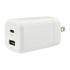 【新品】オーム電機 AudioComm PD/QC3.0対応 AC充電器(Type-A+Type-C搭載)｜MAV-AP67WCA-W 01-7369 